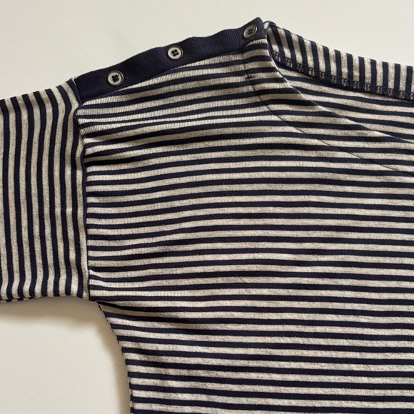 Splendid Tops - Splendid Boatneck and Drop Shoulder Navy Long Sleeve Top